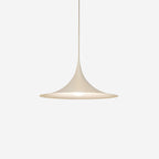 Slim-Neck Flared Pendant Light, Aluminum Shade, 8 Colors, 2 Sizes