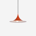 Slim-Neck Flared Pendant Light, Aluminum Shade, 8 Colors, 2 Sizes