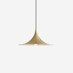 Slim-Neck Flared Pendant Light, Aluminum Shade, 8 Colors, 2 Sizes