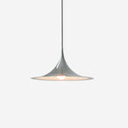 Slim-Neck Flared Pendant Light, Aluminum Shade, 8 Colors, 2 Sizes