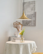 Slim-Neck Flared Pendant Light, Aluminum Shade, 8 Colors, 2 Sizes