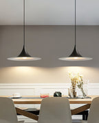 Slim-Neck Flared Pendant Light, Aluminum Shade, 8 Colors, 2 Sizes