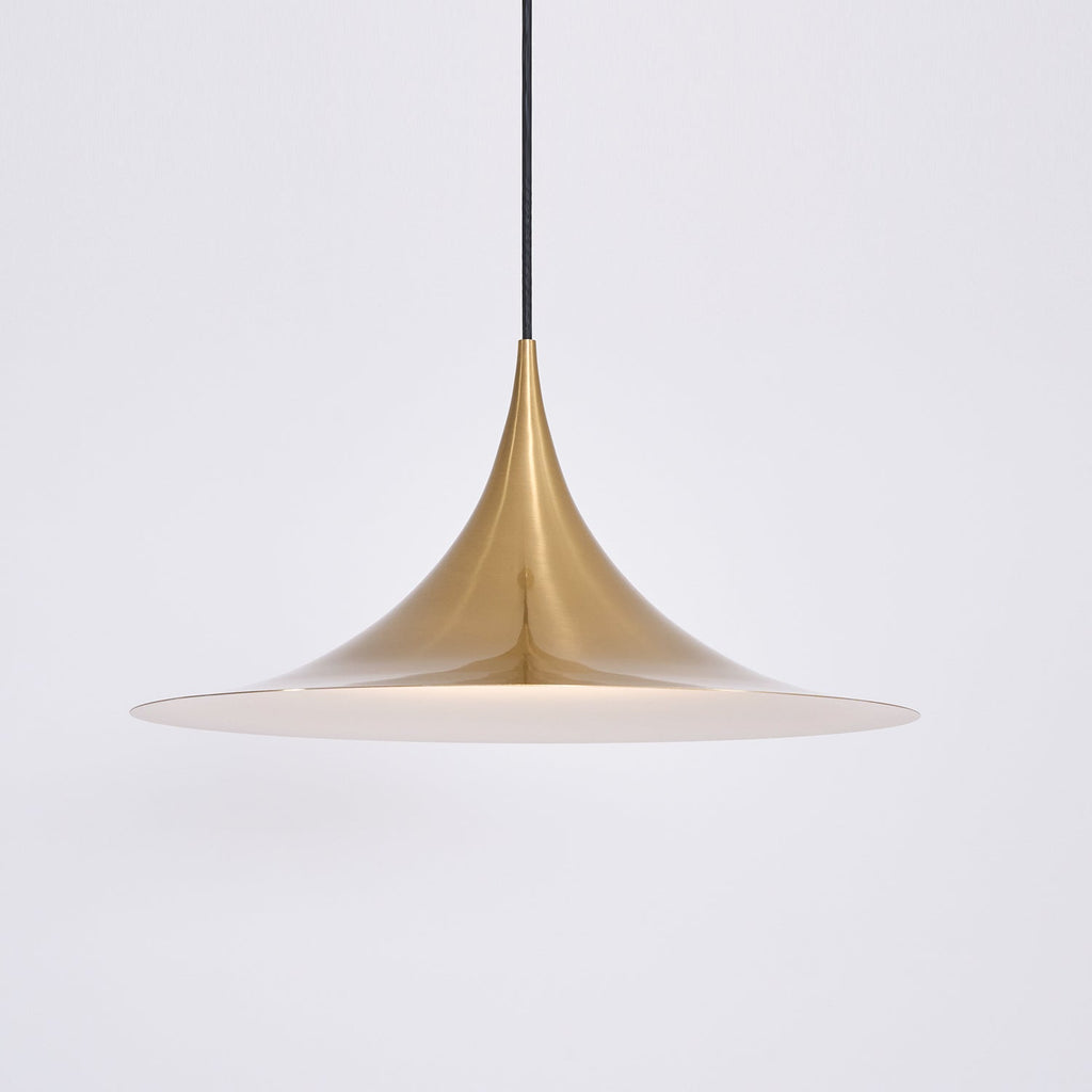 Slim-Neck Flared Pendant Light, Aluminum Shade, 8 Colors, 2 Sizes