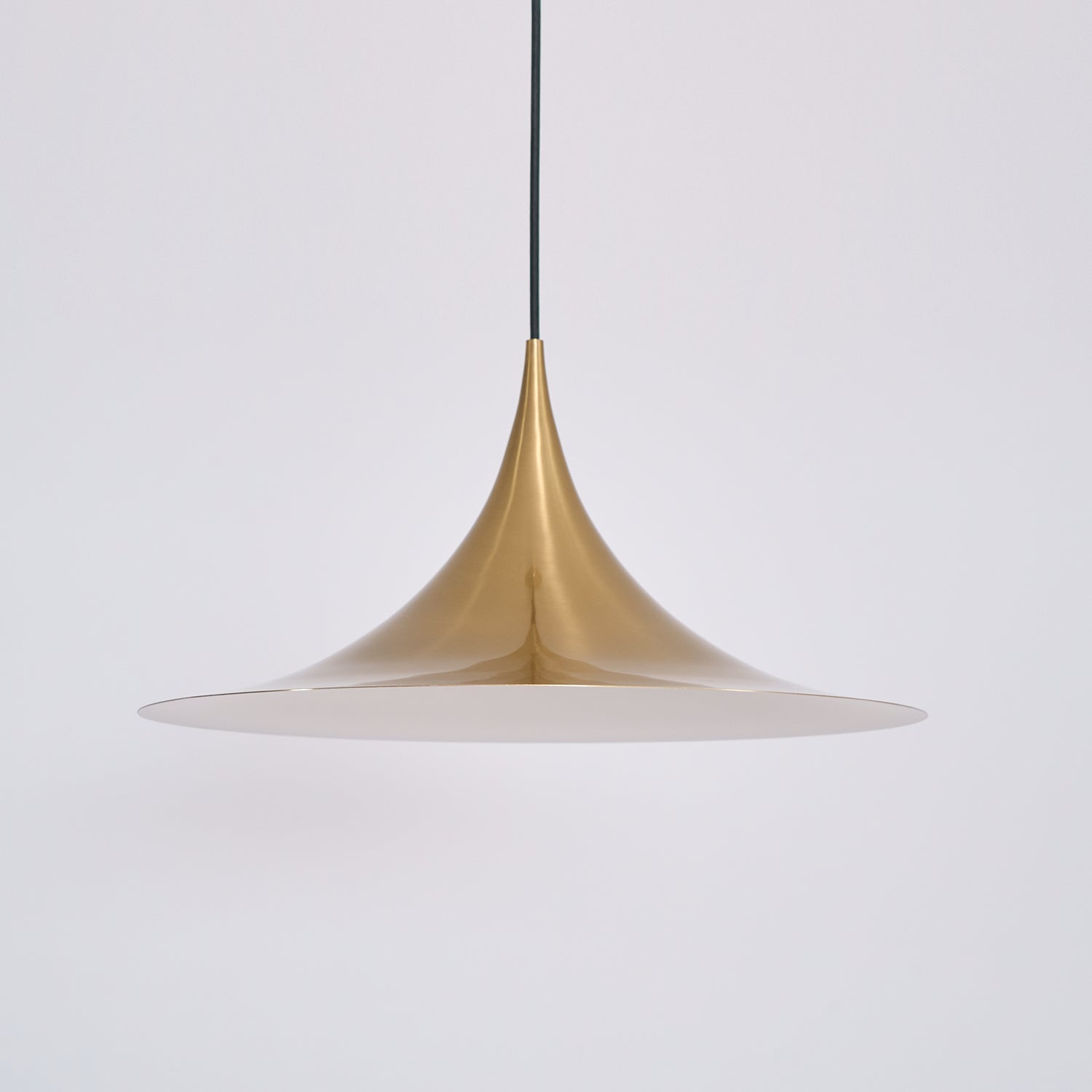 Slim-Neck Flared Pendant Light, Aluminum Shade, 8 Colors, 2 Sizes