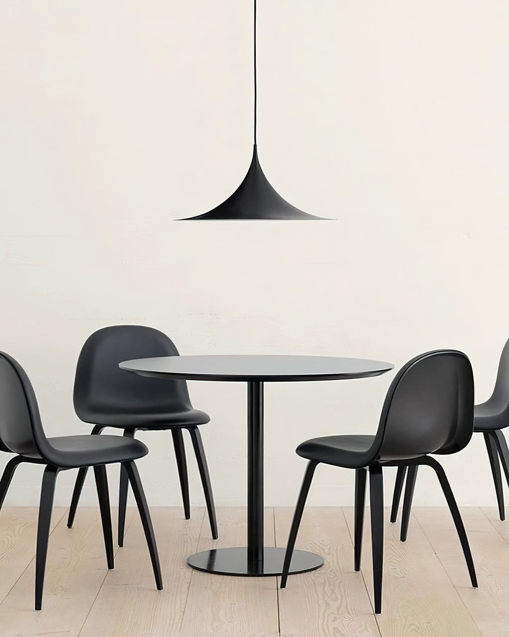 Slim-Neck Flared Pendant Light, Aluminum Shade, 8 Colors, 2 Sizes
