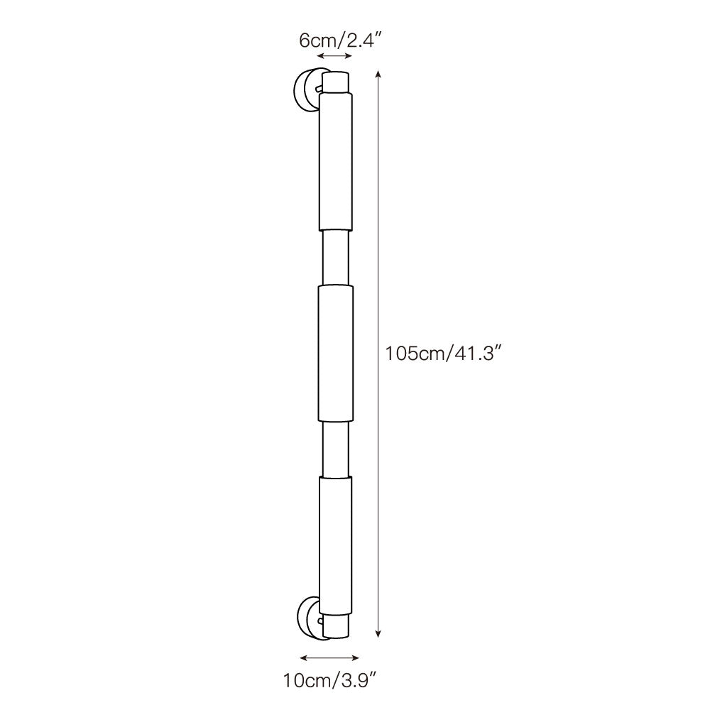 Measurement chart of a cylindrical object with dimensions labeled.