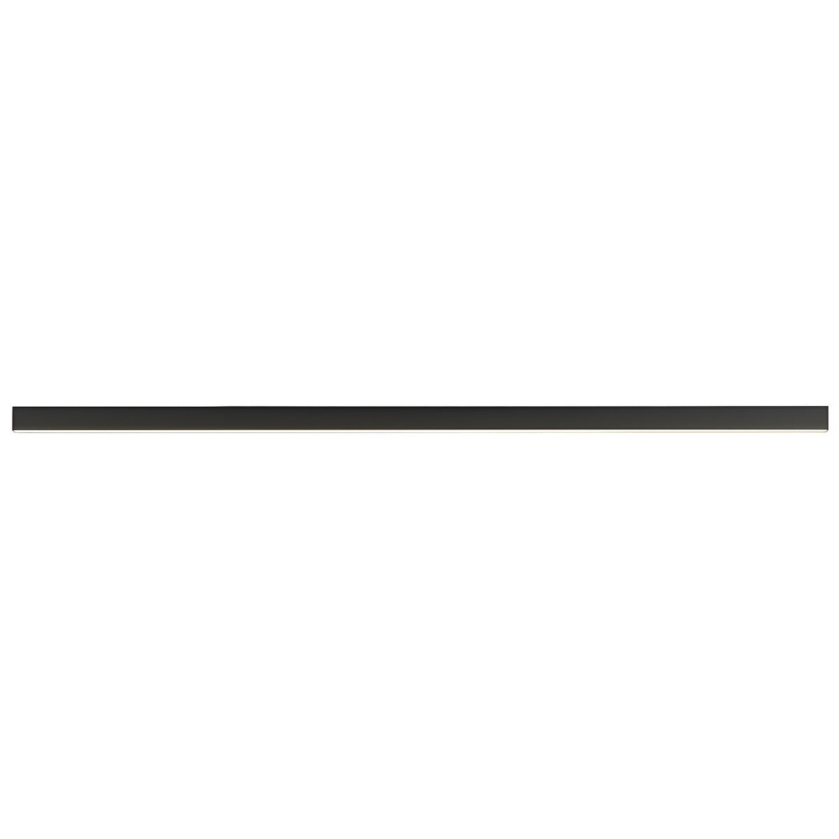 This Clérachic ceiling light, a slim black bar, lies flat against a plain white background.
