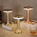 Wireless Table Lamp, Retro Bar Design, Dimmable USB-C LED