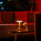 Wireless Table Lamp, Retro Bar Design, Dimmable USB-C LED