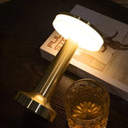 Wireless Table Lamp, Retro Bar Design, Dimmable USB-C LED