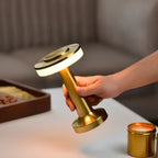 Wireless Table Lamp, Retro Bar Design, Dimmable USB-C LED