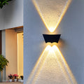Applique murale LED, Thsina en aluminium noir pour extérieur