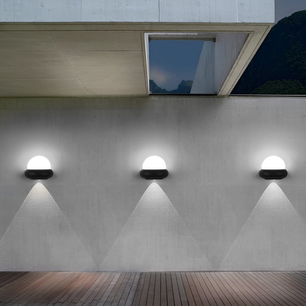 Applique murale extérieure LED en aluminium avec faisceaux haut-bas, design Sturt