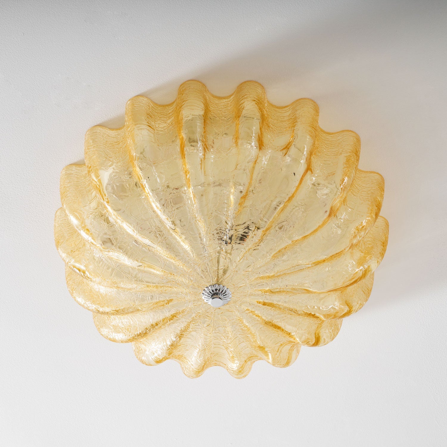 Murano Glass Flush Ceiling Light glass shade studio overview