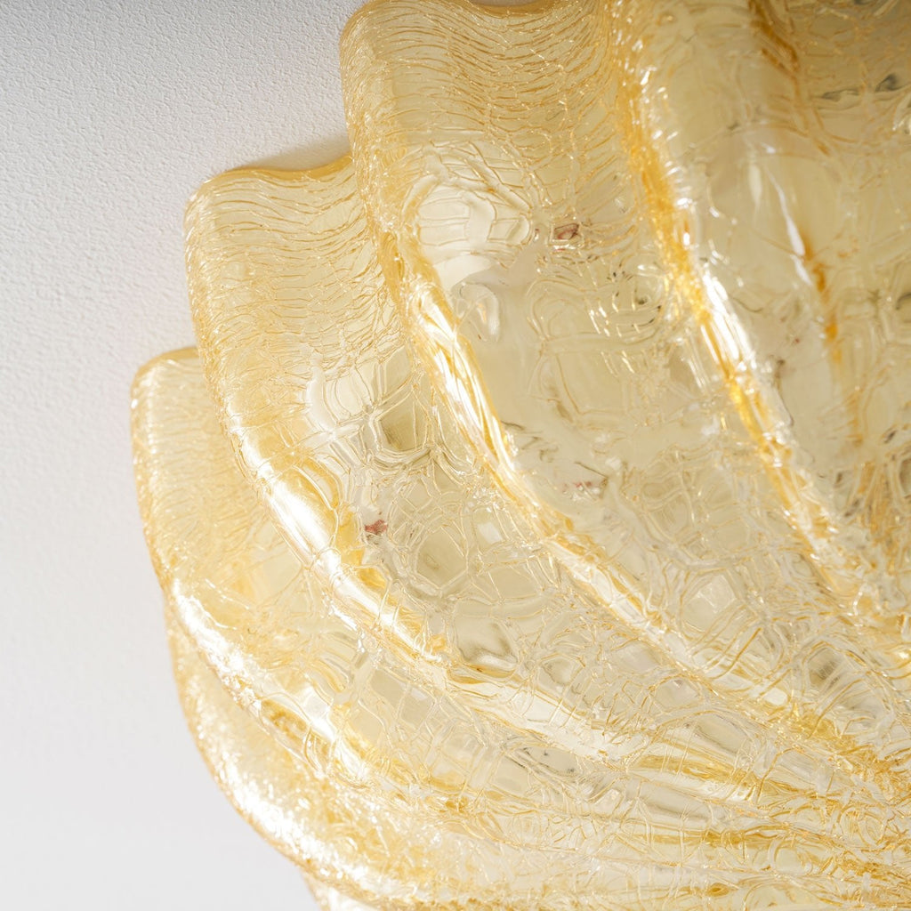 Murano Glass Flush Ceiling Light blown glass studio detail