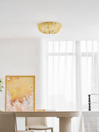 Murano Glass Flush Ceiling Light glass shade studio detail