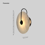 Dimension drawing for the Kristy wall lamp showing 15, 20, 25 and 30 cm diameters and a 10 cm projection.