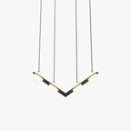 Black and White Glass Pendant Light, Adjustable Height, E26/E27 Base