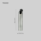 Cylindrical Wall Sconce, Aria Glass Shade in 3 Metal & 7 Glass Finishes