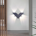 Washer-Style Aluminum Wall Light, V-Shaped Warm LED Beam, IP65 Rated