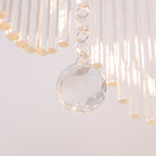 Vacarro Chandelier, Copper Finish, Clear Glass Shades, Multi-Light