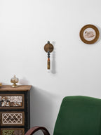 Toam Wall Lamp, Antique Brass and Marble or Jasper, Warm Sconce