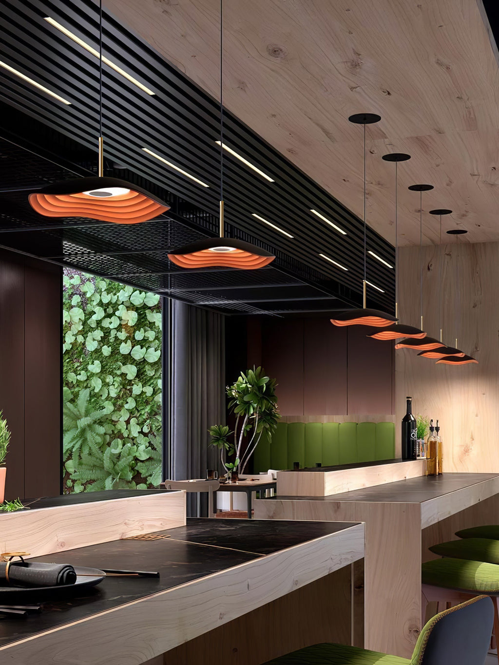 Valentina Pendant Light, LED Dimmable, Black White or Red