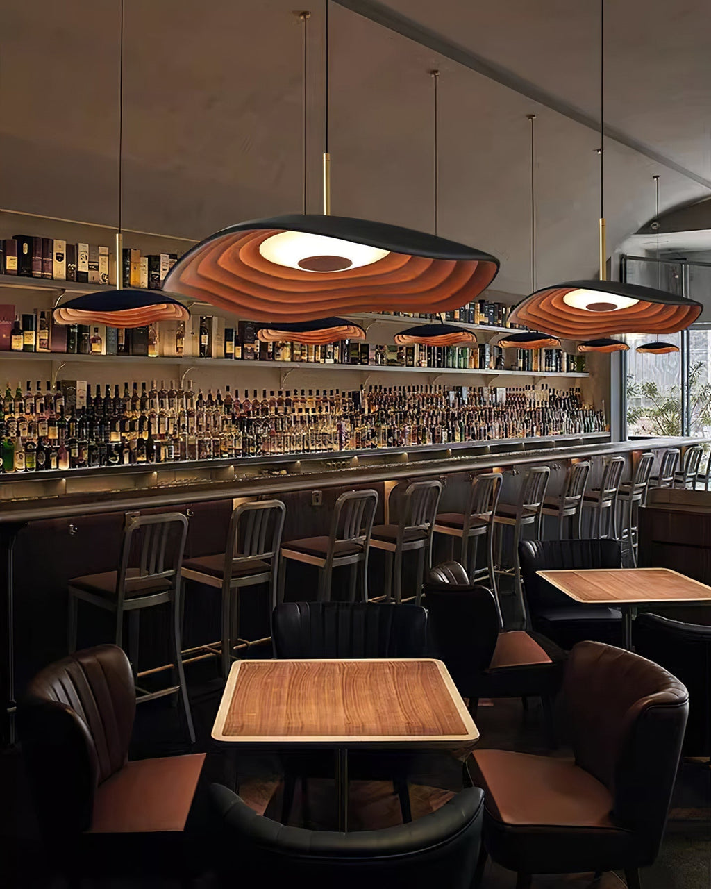 Valentina Pendant Light, LED Dimmable, Black White or Red