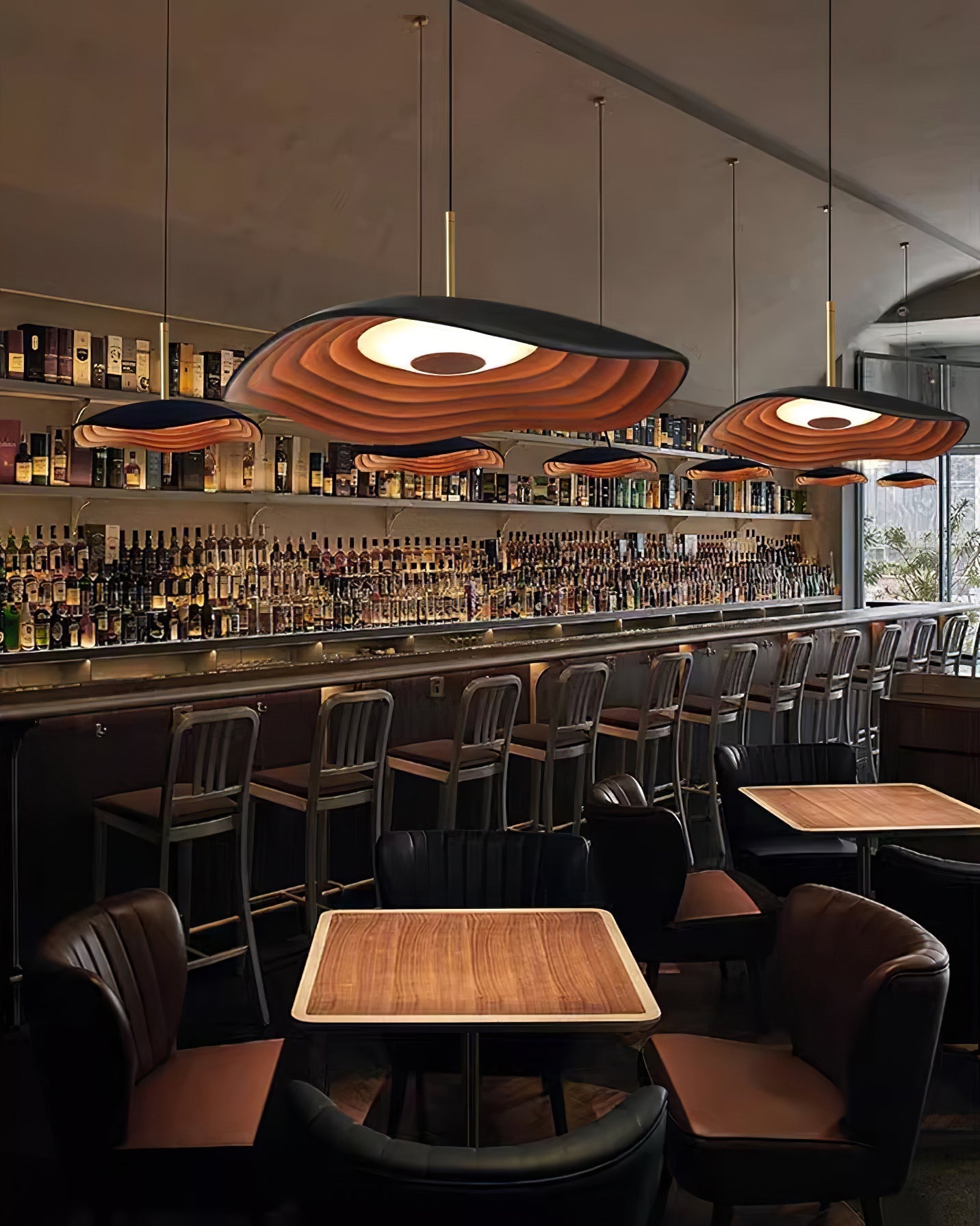 Valentina Pendant Light, LED Dimmable, Black White or Red