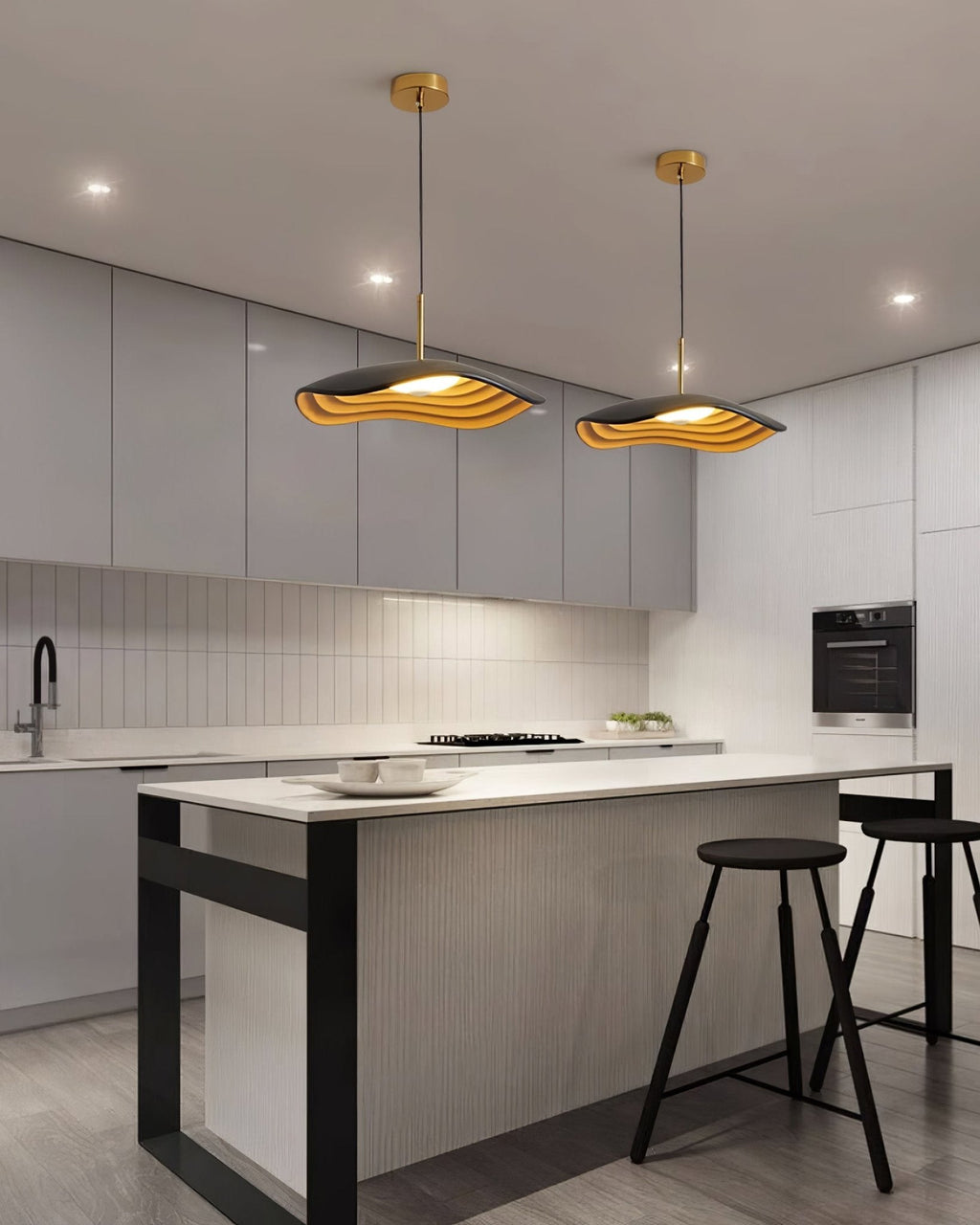 Valentina Pendant Light, LED Dimmable, Black White or Red