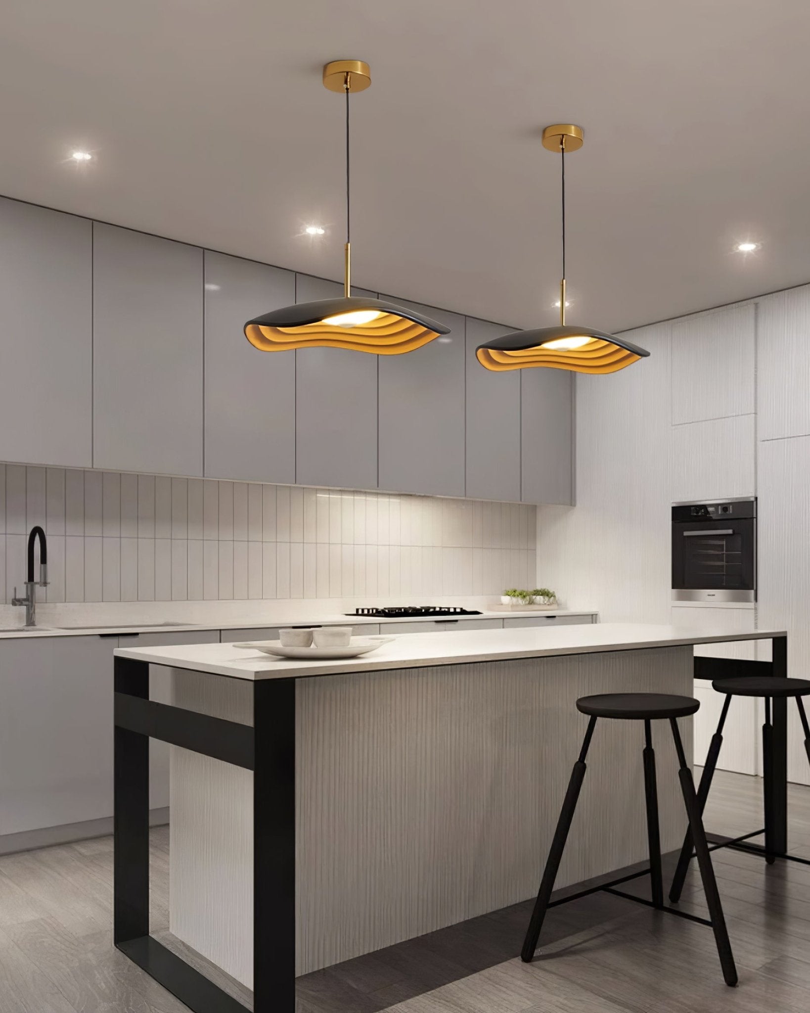 Valentina Pendant Light, LED Dimmable, Black White or Red