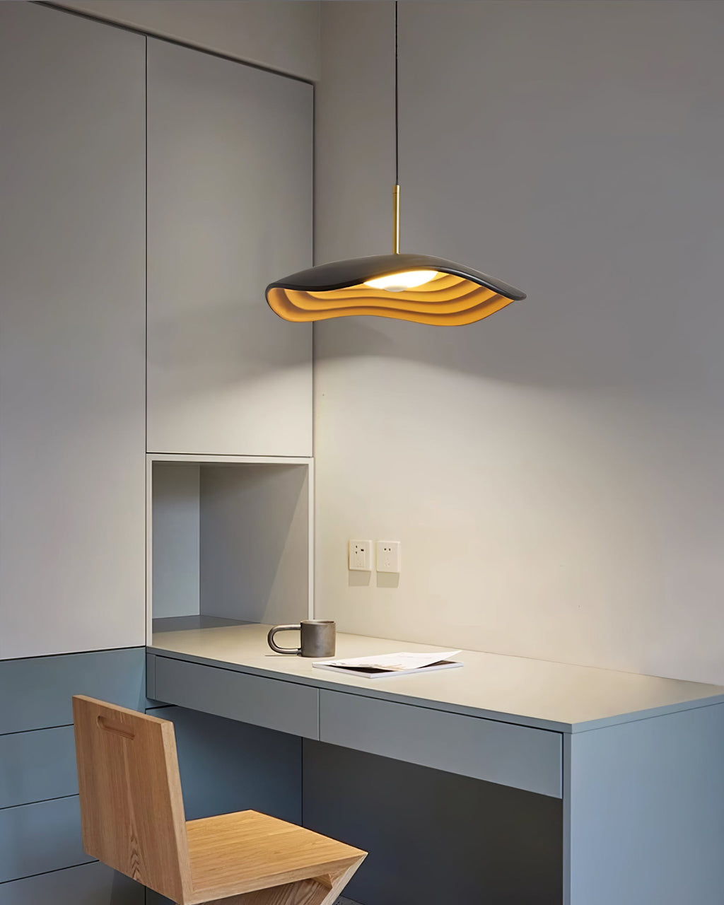 Valentina Pendant Light, LED Dimmable, Black White or Red