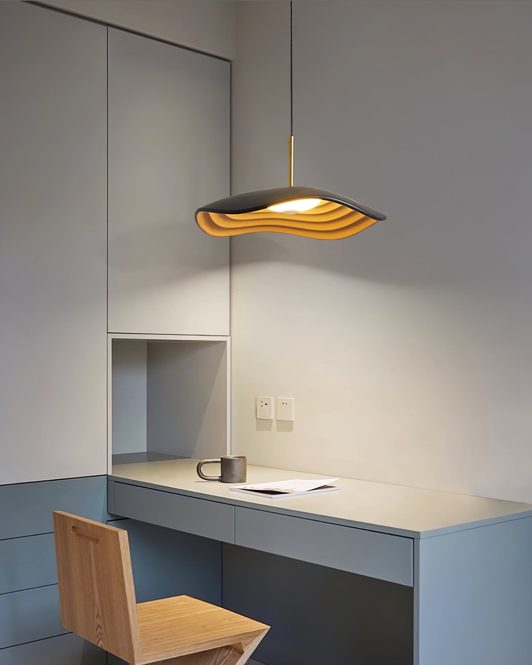 Valentina Pendant Light, LED Dimmable, Black White or Red