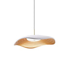 Disc pendant light shown against a neutral backdrop