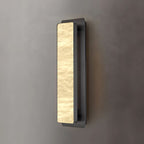 Ollore Linear Alabaster Wall Light, Black or Gold Finish, Integrated LED