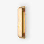 Ollore Linear Alabaster Wall Light, Black or Gold Finish, Integrated LED
