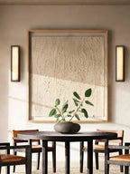 Ollore Linear Alabaster Wall Light, Black or Gold Finish, Integrated LED