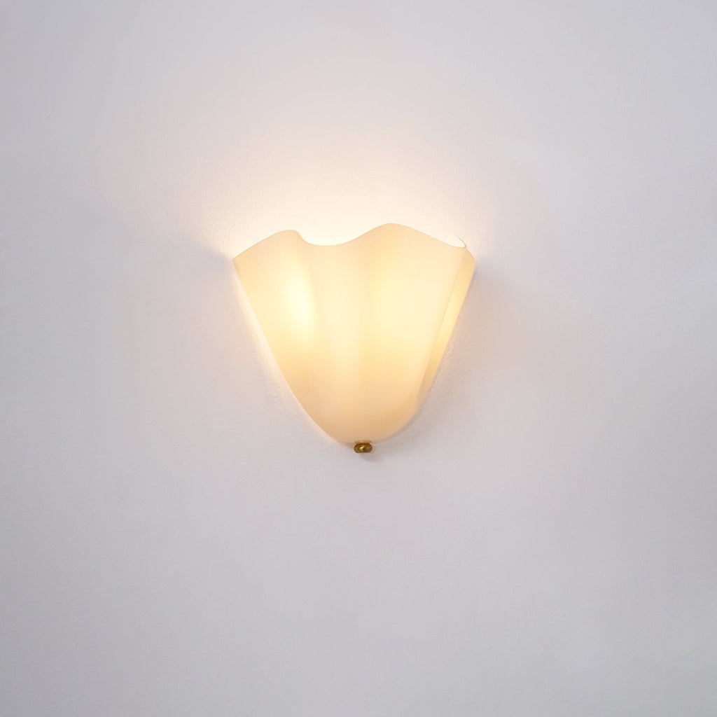 Wall Sconce Petalia, Translucent Glass, Petal Shape, G9 LED