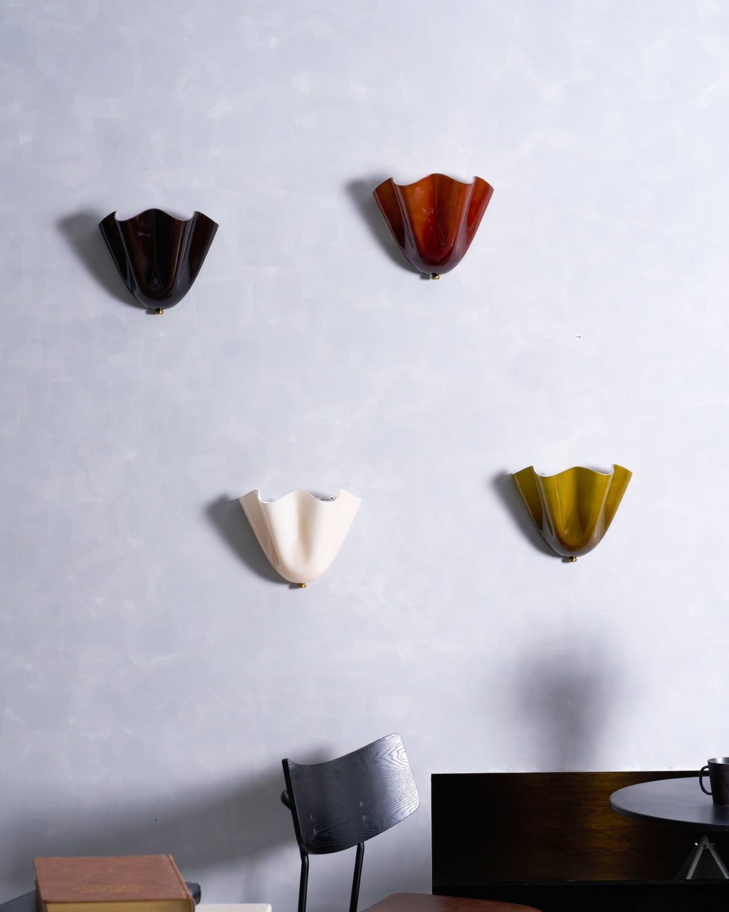 Wall Sconce Petalia, Translucent Glass, Petal Shape, G9 LED