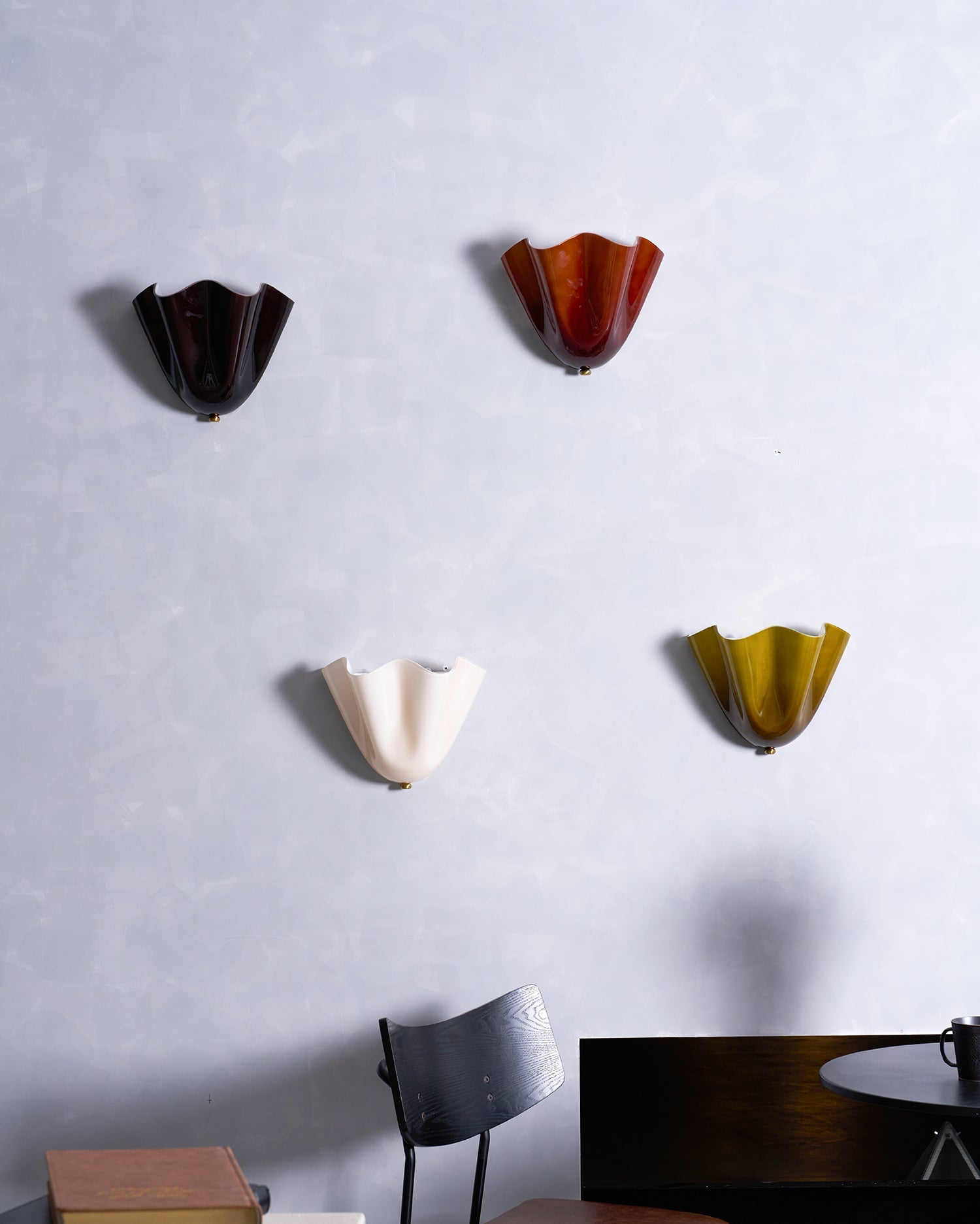 Wall Sconce Petalia, Translucent Glass, Petal Shape, G9 LED