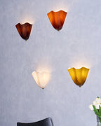 Wall Sconce Petalia, Translucent Glass, Petal Shape, G9 LED