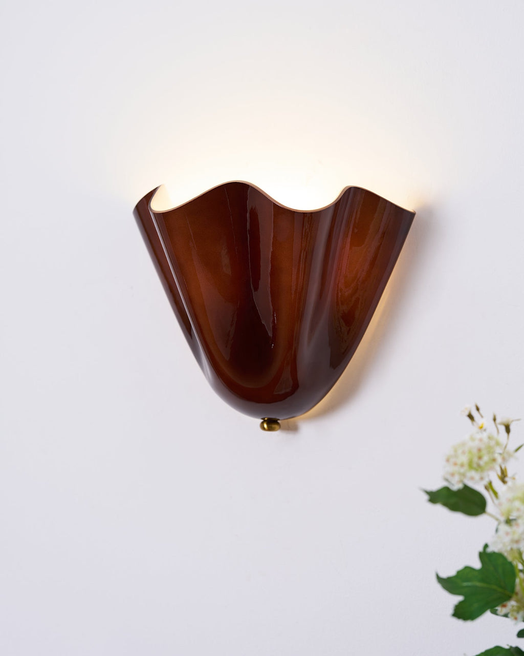 Wall Sconce Petalia, Translucent Glass, Petal Shape, G9 LED