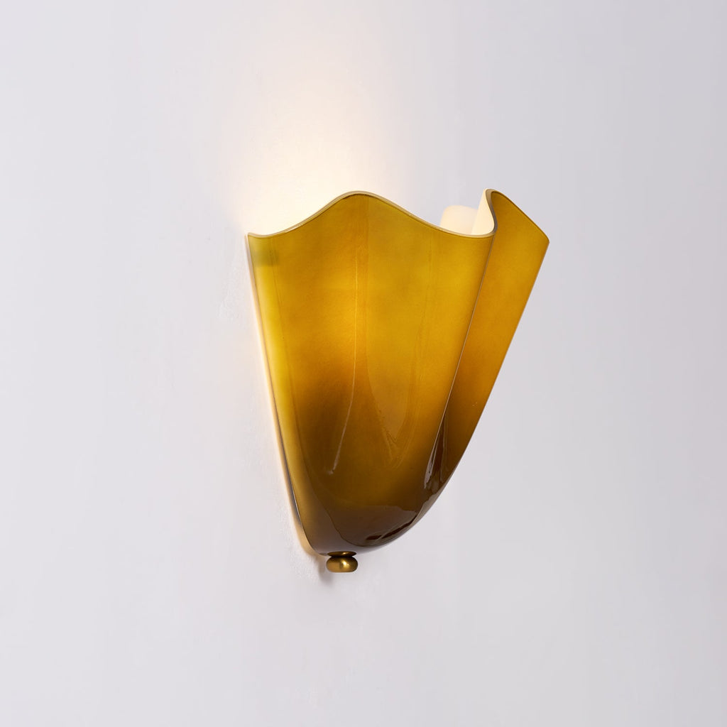 Wall Sconce Petalia, Translucent Glass, Petal Shape, G9 LED