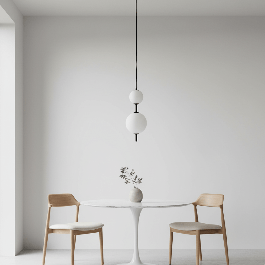 Glass and plastic globe pendant shade comparison