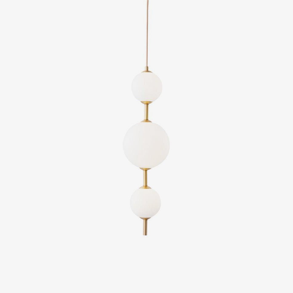 Luminária de Teto Suspensa, Abajur de Globo de Vidro, Acabamento em Latão ou Preto, LED Regulável