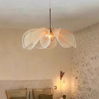 Vintage Fabric Floral Pendant Light 12 Inch Shade For Modern Living Rooms