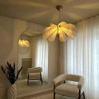 Vintage Fabric Floral Pendant Light 12 Inch Shade For Modern Living Rooms