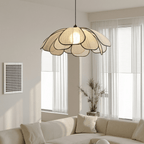Vintage Metal Petal Pendant Light Fixture, 12-Inch Bloom Style Ceiling Light