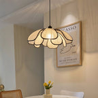 Vintage Metal Petal Pendant Light Fixture, 12-Inch Bloom Style Ceiling Light