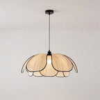Vintage Metal Petal Pendant Light Fixture, 12-Inch Bloom Style Ceiling Light